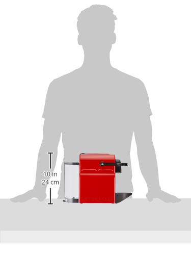 Fralix Inissia - Machine à Café à Capsules, Réservoir 0,7L, Rouge Rubis