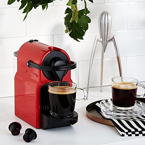 Fralix Inissia - Machine à Café à Capsules, Réservoir 0,7L, Rouge Rubis