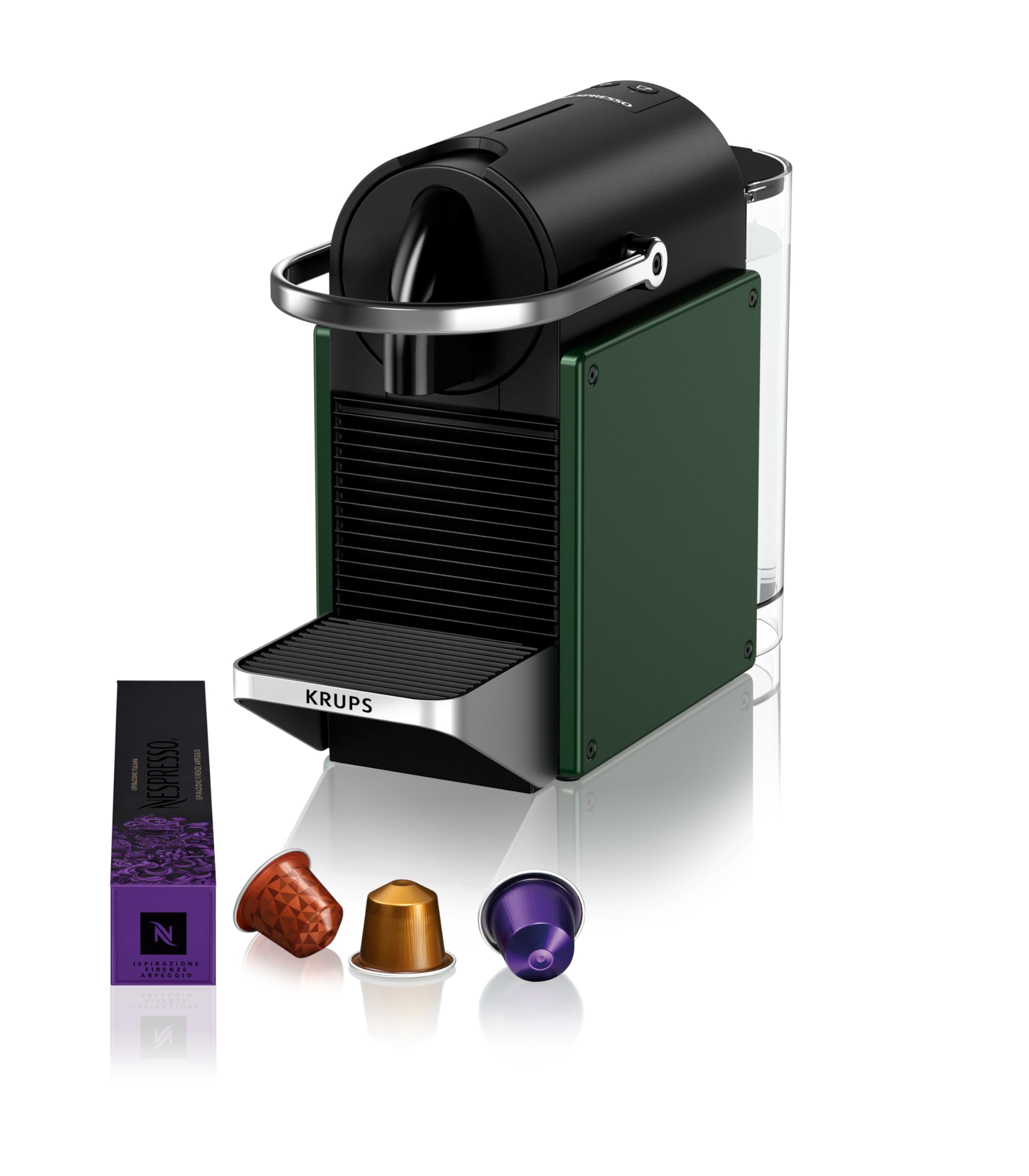 Fralix Pixie - Machine à Café à Capsules Design Compact, Vert Foncé