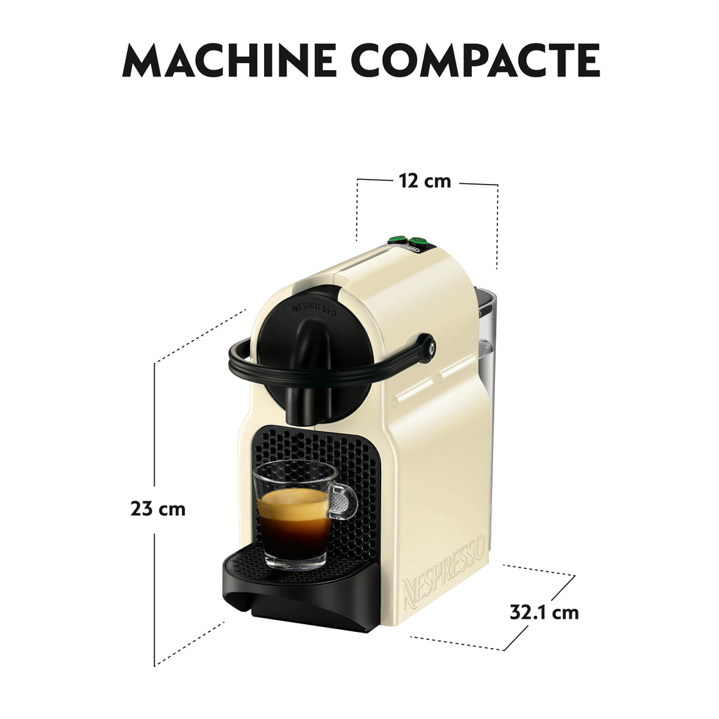 Fralix Inissia - Machine à Café à Capsules Compacte, Crème Vanille
